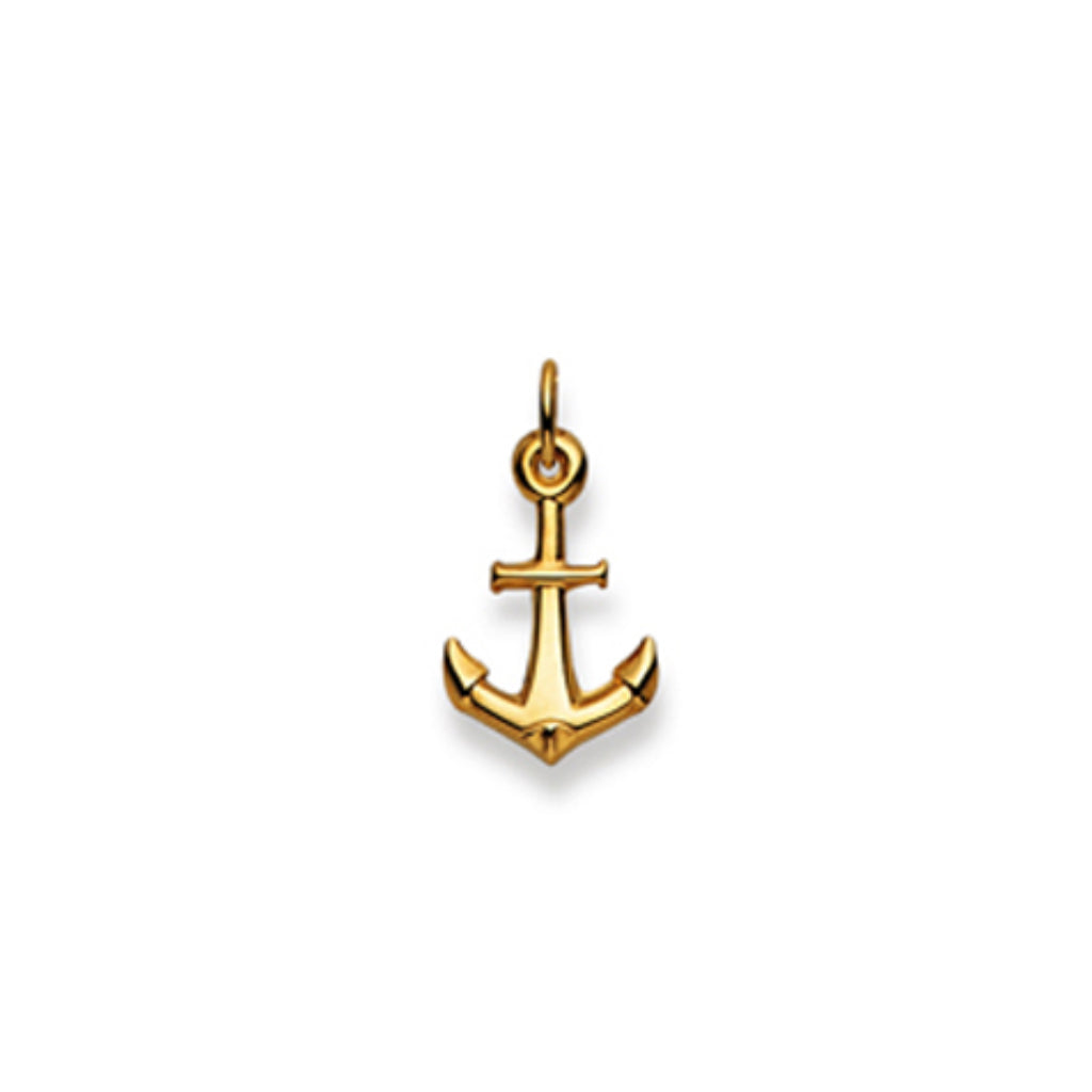 Anker Anhänger Gold 750 gelb