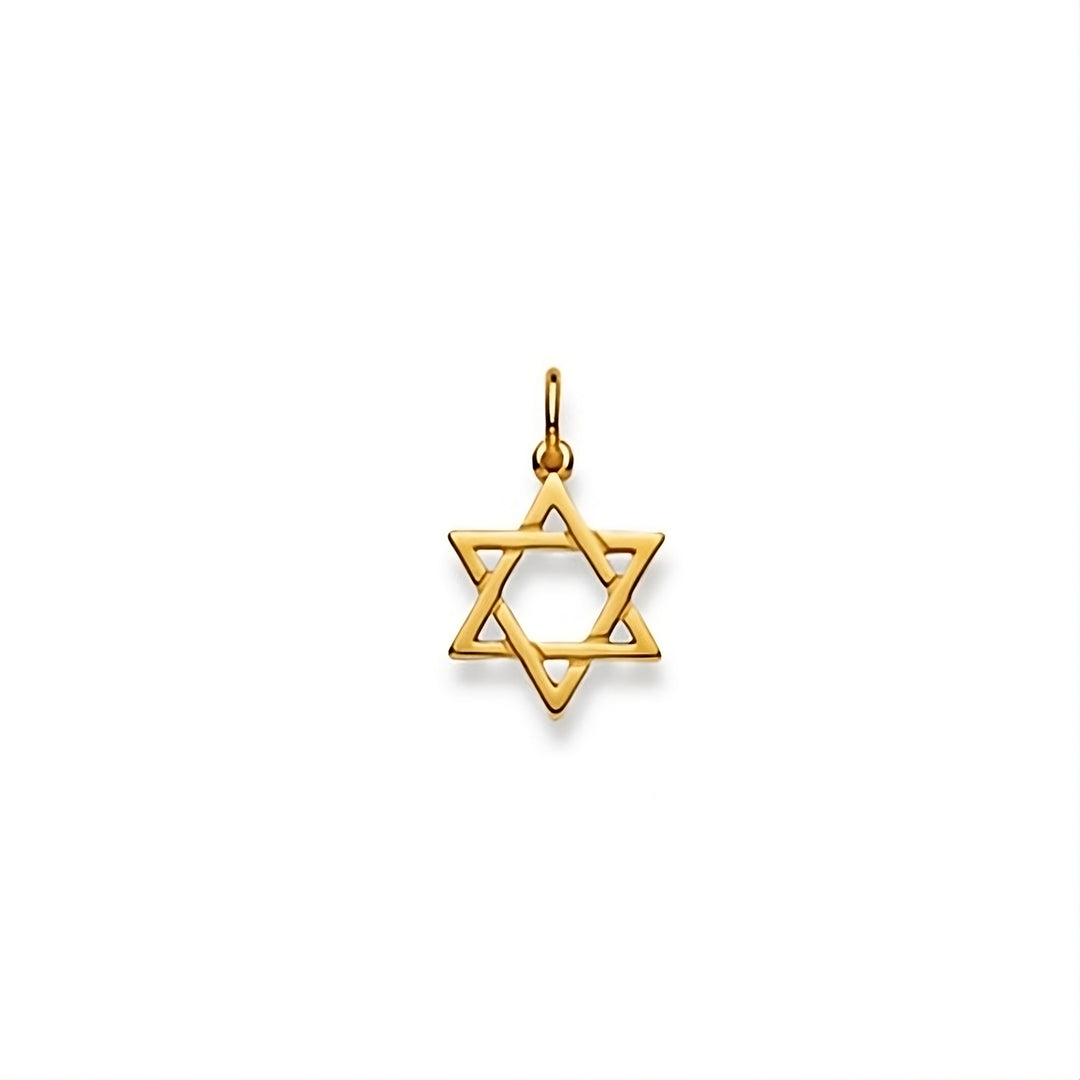 STAR OF DAVID PENDANT GOLD