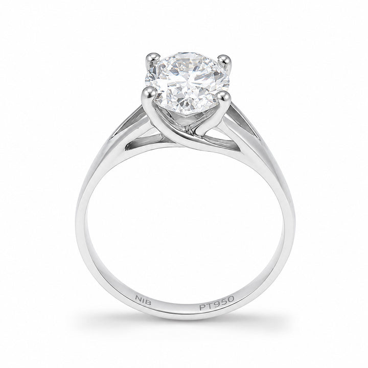 Oval Diamond Signature Ring