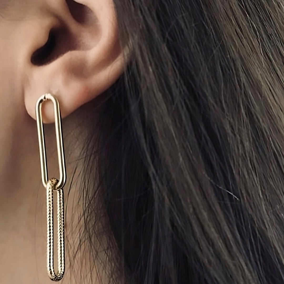 Claudia gold earrings