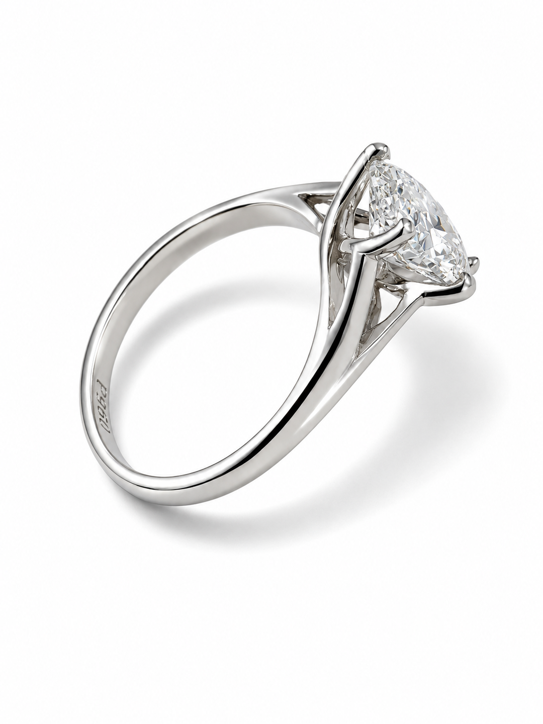 Oval Diamond Signature Ring