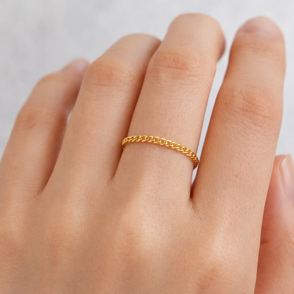 Gold Kette Ring