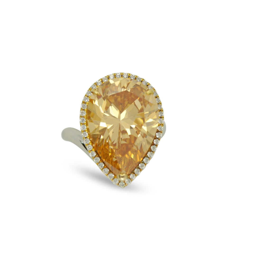 Citrine Drop Ring