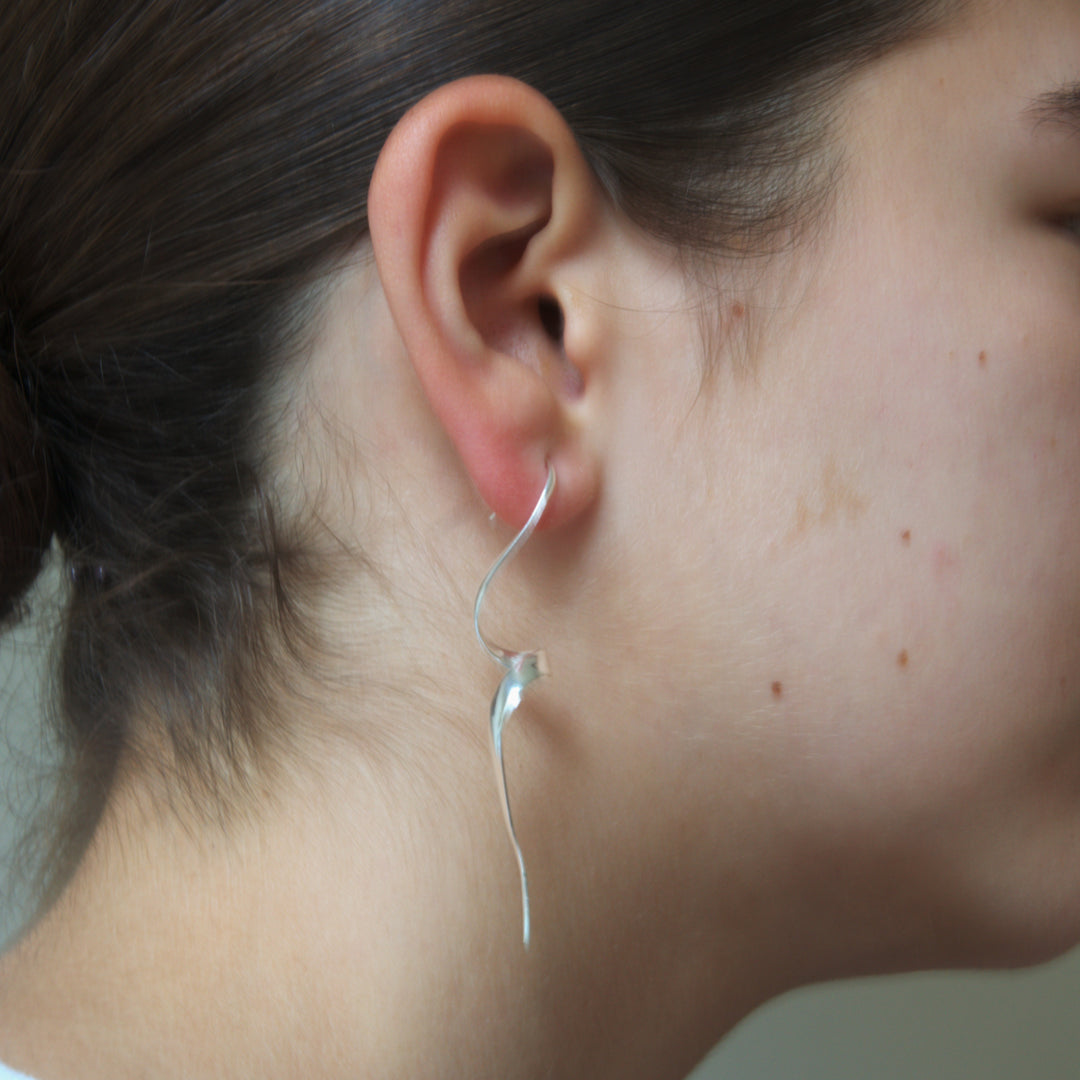 Swan earrings
