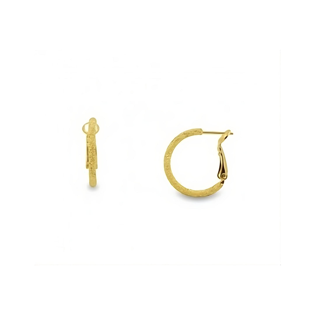 Soleil hoop earrings gold