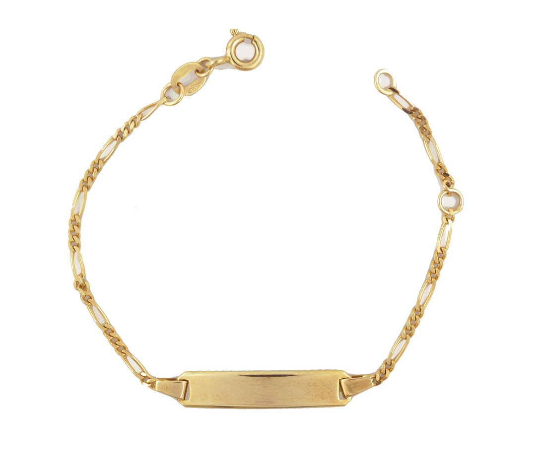 Almog Plaketten Kinder Armband Gold