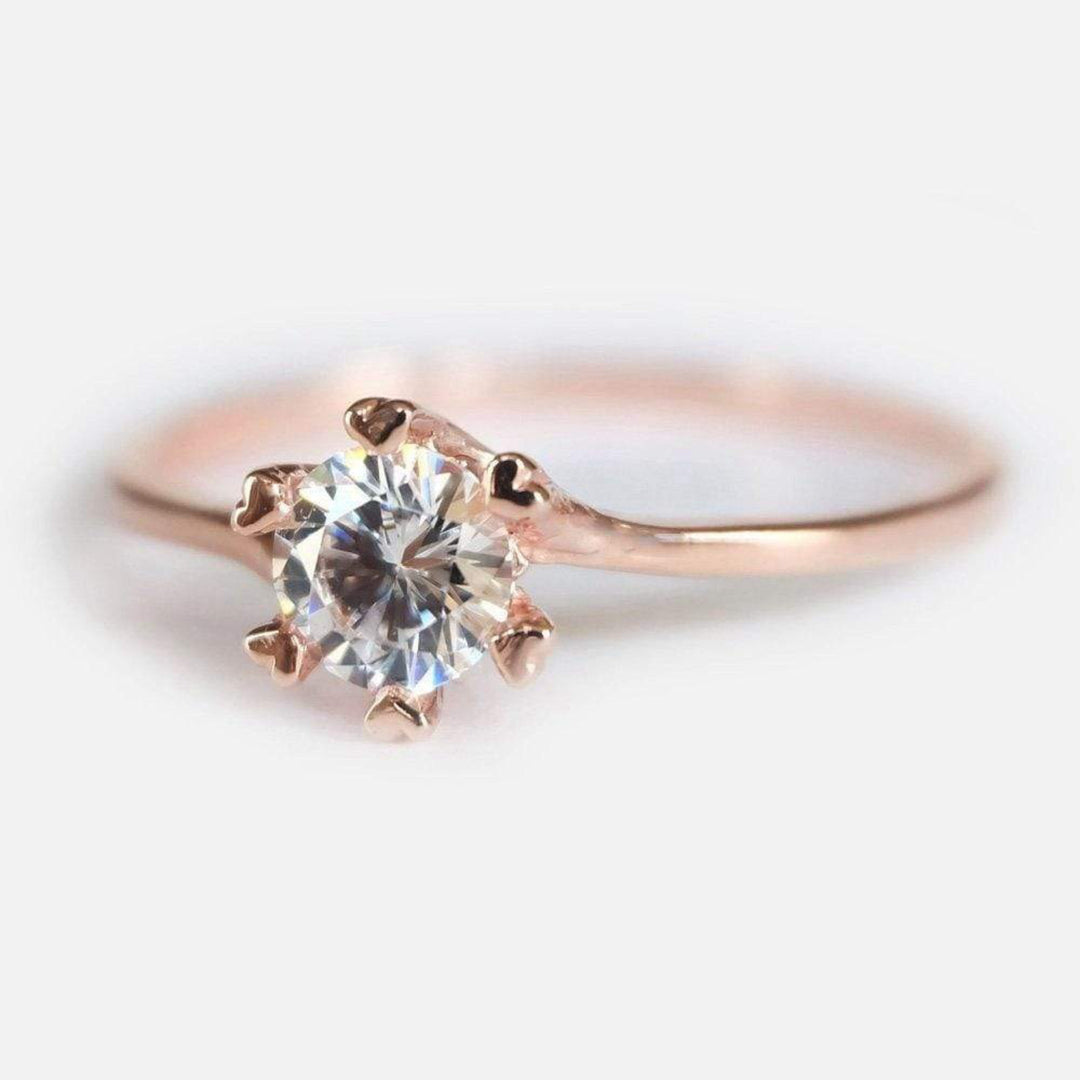 Hearts Rose Gold Ring
