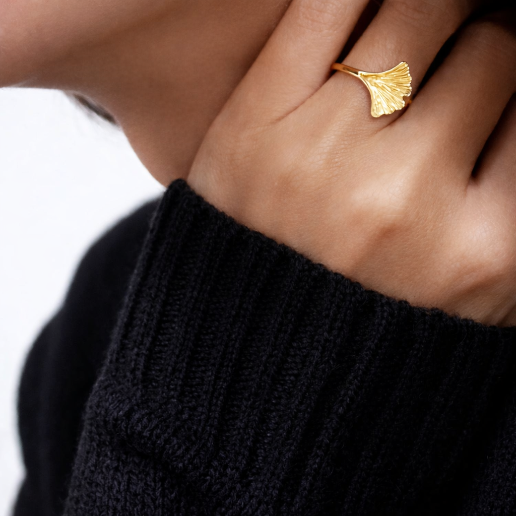 GINKGO LEAF RING